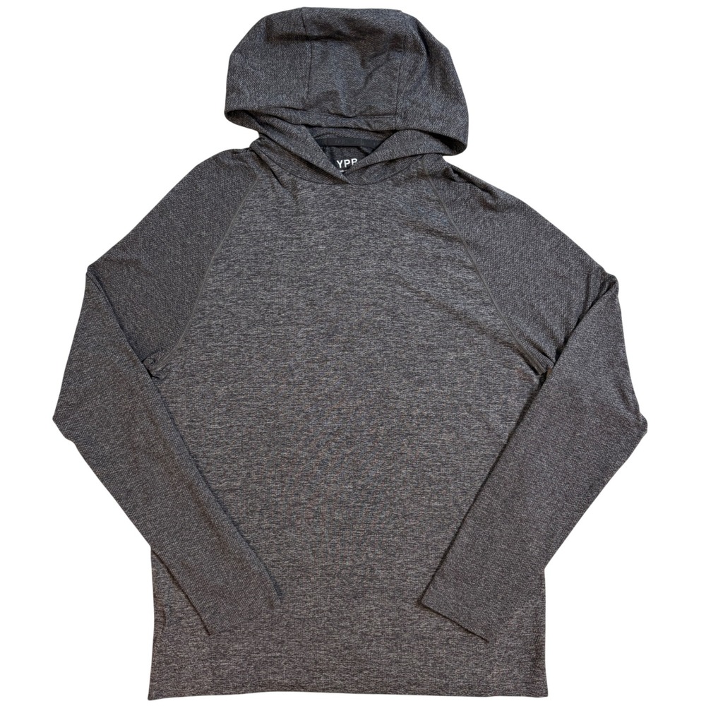 YPB YOUR PERSONAL BEST Mens Gray Long Sleeve Hoodie Athletic Size M